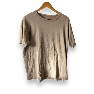 Aerie neutral tan oversized  slouchy tee shirt S